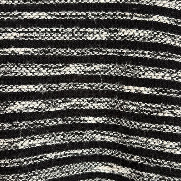 J. Jill Black White Striped Long Sleeve women’s Top tunic classic petite Medium - Picture 5 of 9